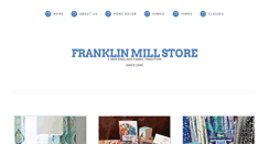 Desktop Screenshot of franklinmillstore.com