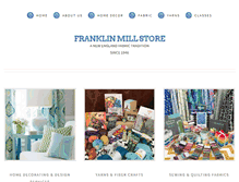 Tablet Screenshot of franklinmillstore.com